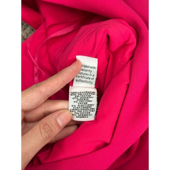 Diane von Furstenberg Bevin Sleeveless V-Neck Sheath Dress Pink Ruched Size 2 - Picture 6 of 11